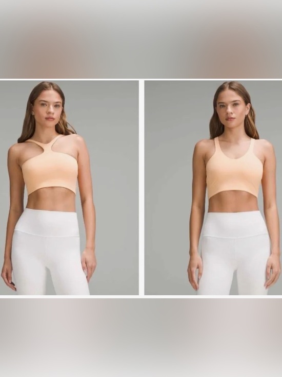 lululemon athletica Other - Lululemon Bend This V and Racer Sports Bra NWT Peach XXS